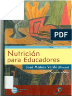 Nutrición para Educadores - Mataix