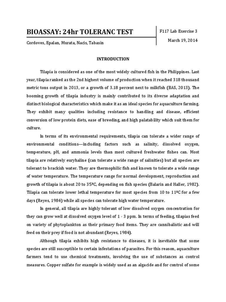 Bioassay - Lab Report | PDF | Toxicity | Bioassay