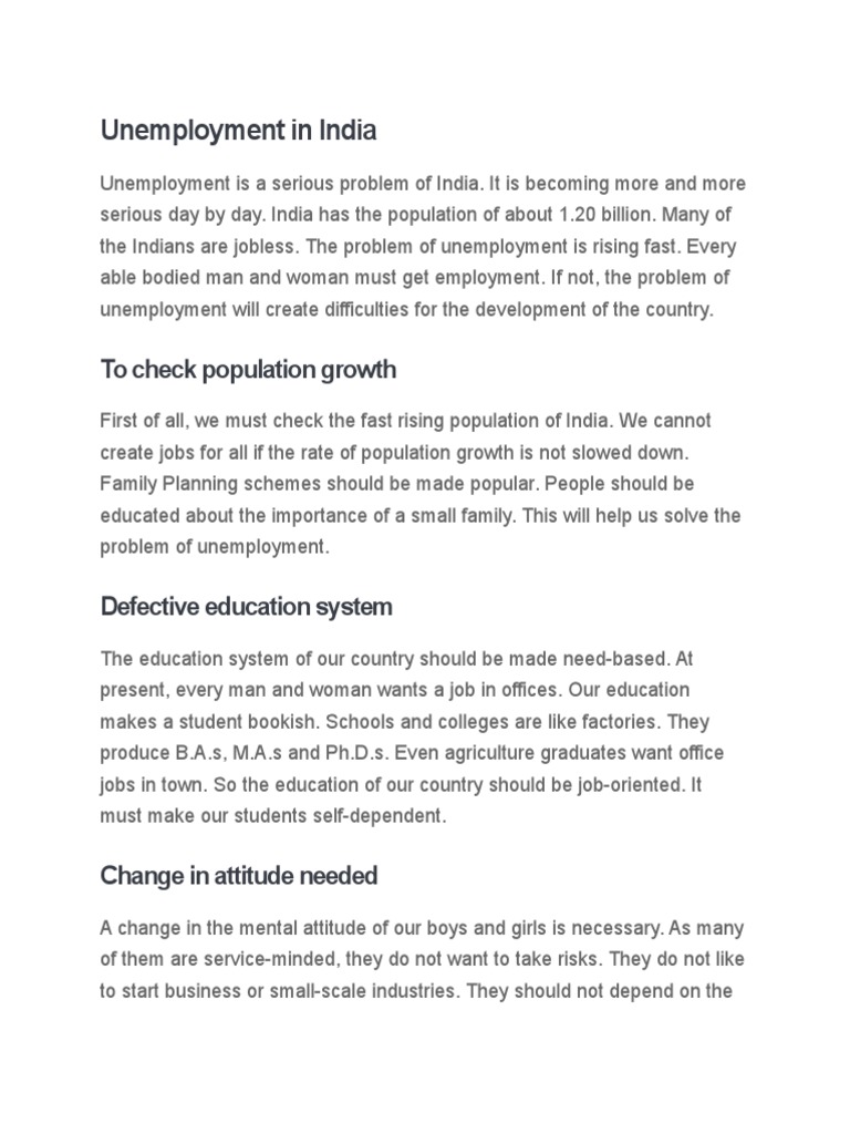 Unemployment in India | PDF | Full Employment | Unemployment