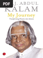 Download My Journey_ Transforming Dreams Into Actions - Kalam a p j Abdul by Anil Kumar SN250931466 doc pdf
