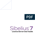 Sibelius710 Licenceserver en PDF