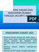 Anggaran Dasar & Anggaran Rumah Tangga