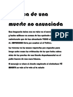 Crónica de Una Muerte No Anunciada