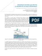 Factores Que Afectan El Régimen de Las Aguas Subterráneas