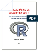 Manual Básico de Estadística Con R Con Intrucciones y Plantillas de Los Principales Comandos