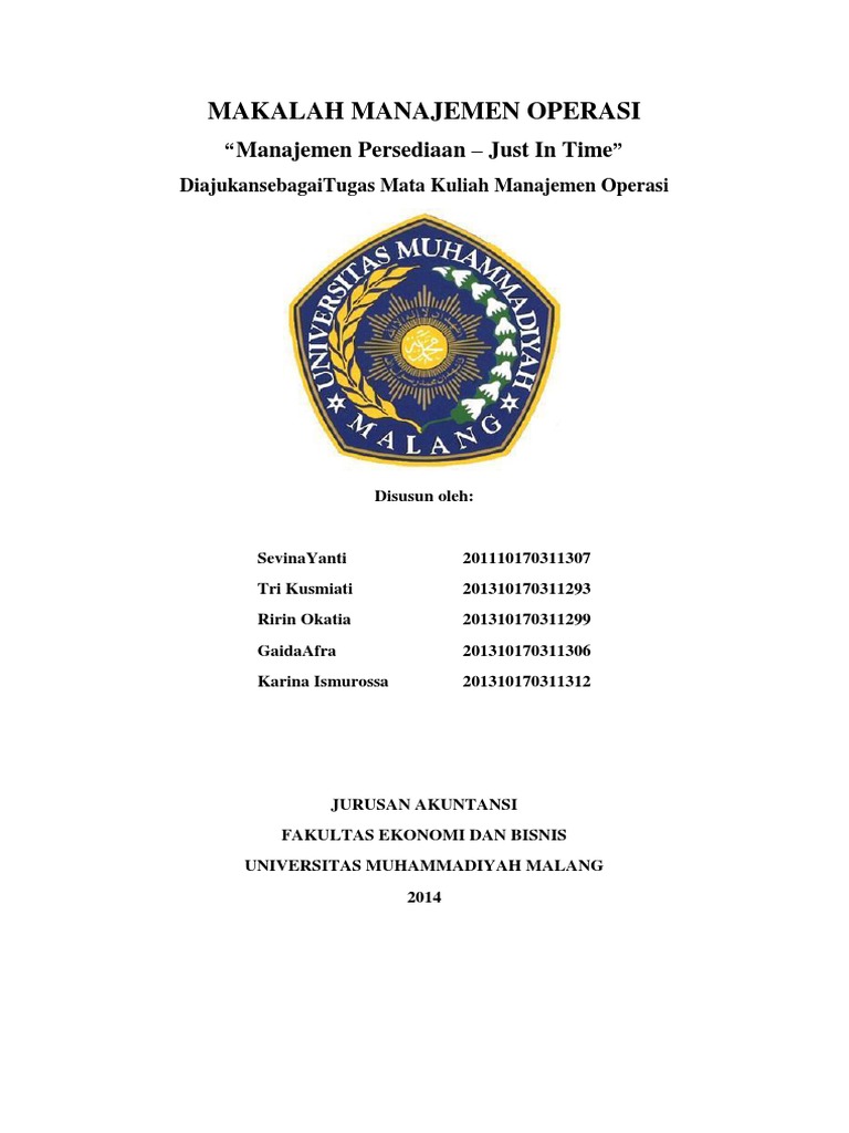 Bab 11 - Manajemen Persediaan (Just in Time) | PDF