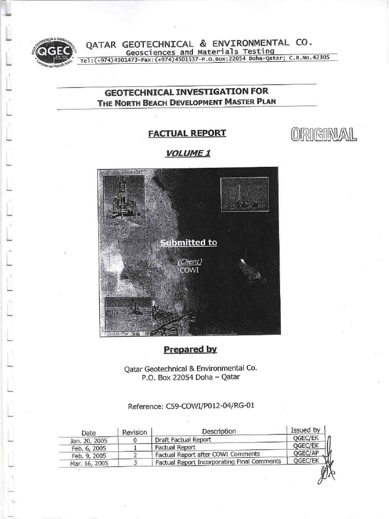 GI Factual Report Feb 05 (QGEC) | PDF