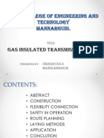 A.R.J College of Engineering and Technology Mannargudi.: Gas Insulated Transmission Line