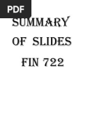 SUMMARY   OF  SLIDES  FIN 722.docx