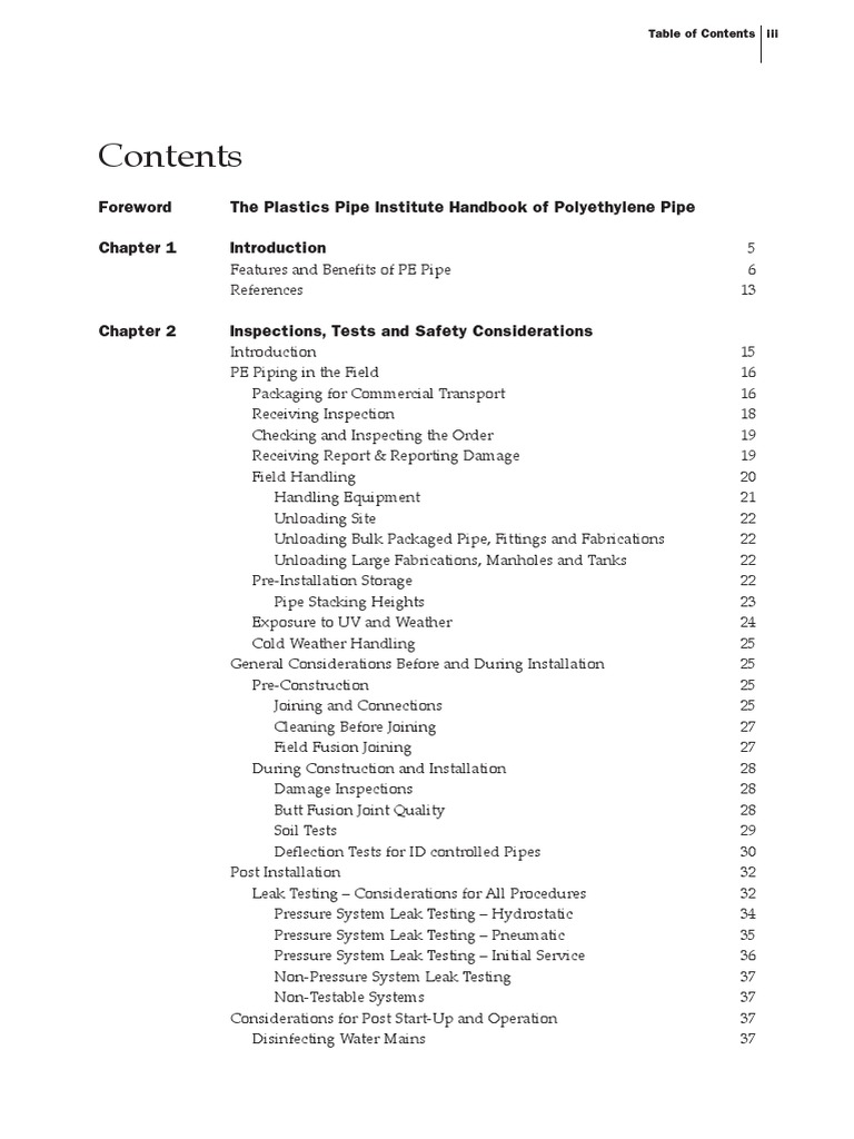 Plastics Pipe Institute Handbook of PE Pipe PDF Deformation (Engineering) Fracture
