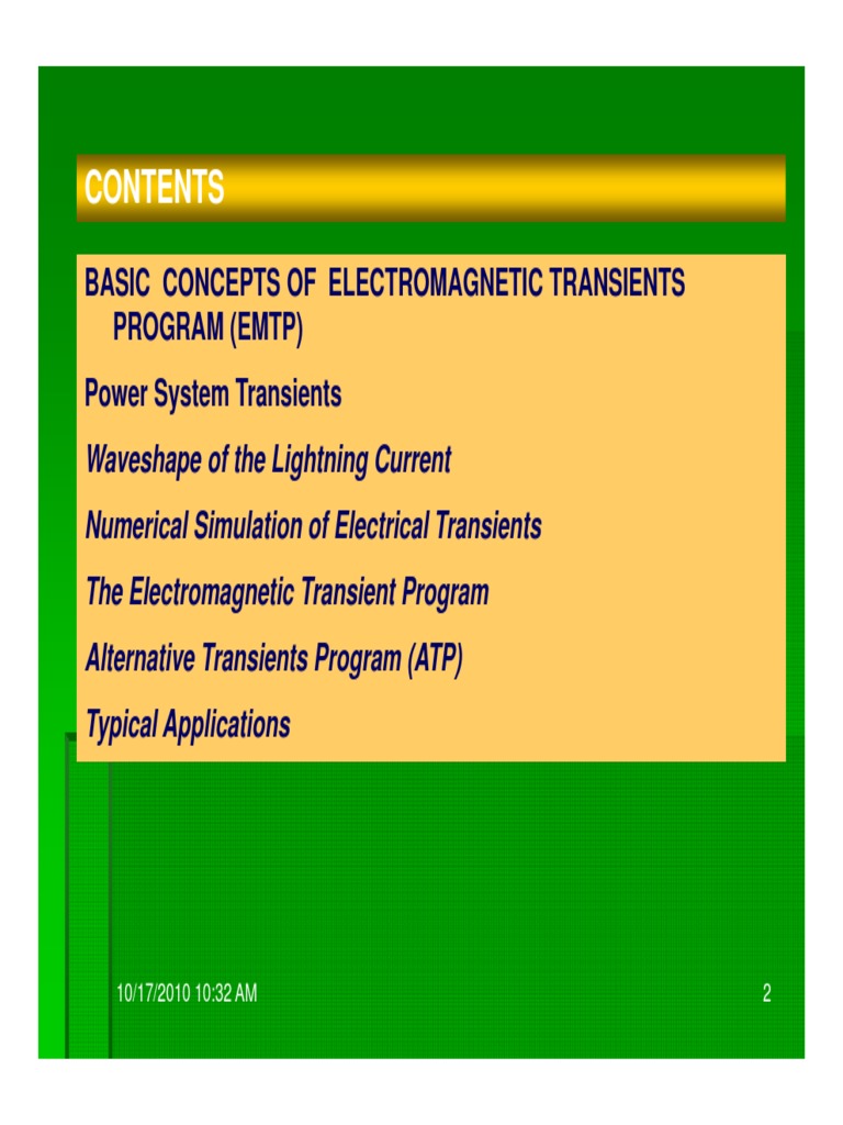 Electromagnetic Transients in Power Systems | PDF | Science & Mathematics