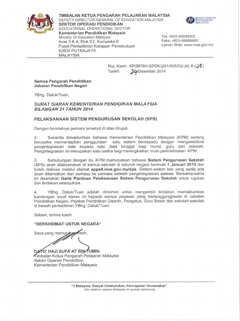 Alamat Ketua Akauntan Kementerian Pendidikan Malaysia