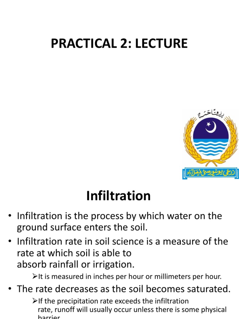 Understanding Soil Infiltration Rates | PDF | Soil Science | Natural ...