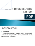 Colon Drug Delivery System