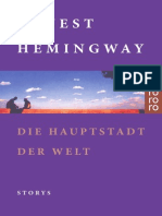 Hemingway, Ernest - Die Hauptstadt Der Welt - Erzaehlungen