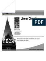 Linear Circuits: An Introduction To Linear Electric Circuit Elements and A Study of Circuits Containing Such Devices
