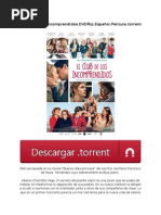 Download El Club de Los Incomprendidosdvdripespaolpelculatorrent by jumbo SN250983860 doc pdf