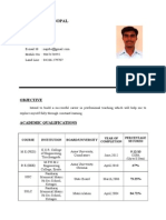 Nandhagopal Resume