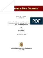 Fundamento y límite estática comparativa