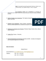 Ramoni Et Al., 2008. Análisis de La Variabilidad en El Proceso de Mejoramiento Por Rociado Térmico de Componentes para Líneas de Llenado de Botellas de Vidrio