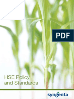 Syngenta HSE Policy and Standards