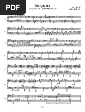 Stargazer 天体のメソッド Op Piano Arrangement