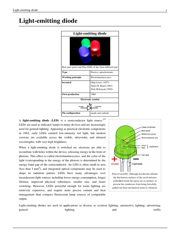 Light Emitting Diode | PDF | Light Emitting Diode | Oled