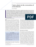 Padilla, F. & Pugnaire, F. 2006. The Role of Nurse Plants in the Restoration of Degraded Environments