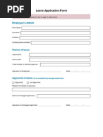 Leave Application Form