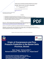 Origin of Overpressure and Pore Pressure Prediction in The Bram Delta Province, Brunei