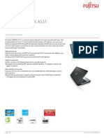 Fujitsu LIFEBOOK A531 Notebook: Data Sheet