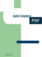 Auditor Competence: © 2005 John E. (Jack) West