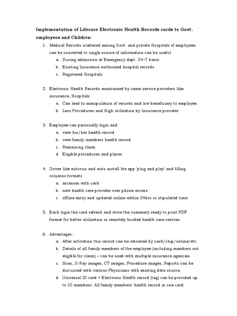 Electronic Health Records | PDF