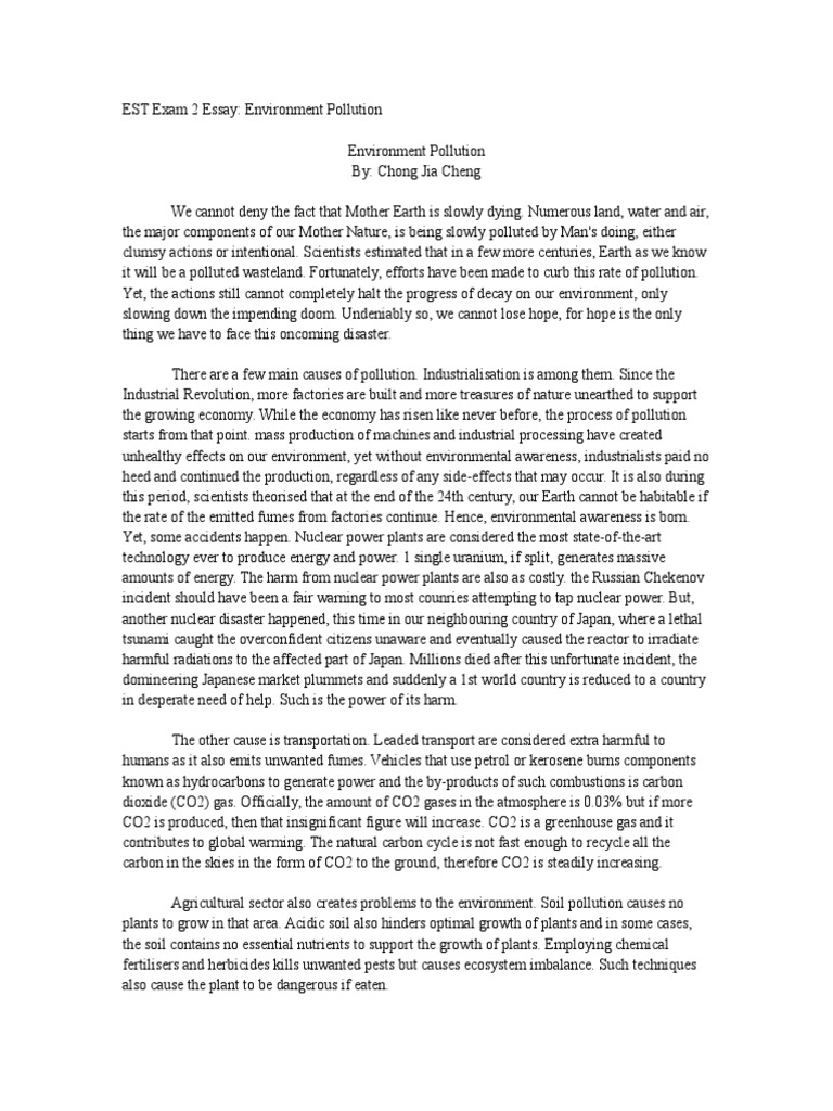 Addressing Environmental Pollution Issues | PDF | Carbon Dioxide | Soil
