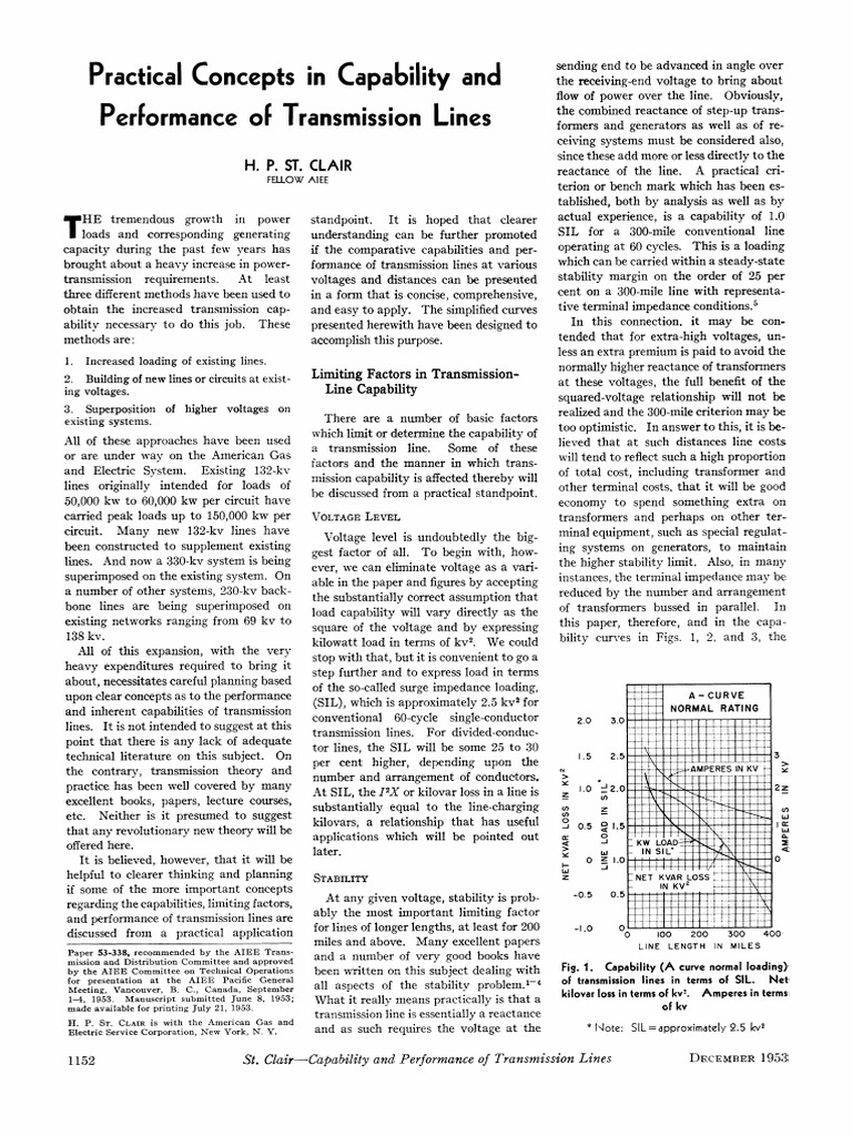 Transmission Line Loadability PDF Electric Power Transmission