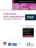 Indications de La Radiotherapie Rectum