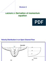 Lecture 3: Derivation of Momentum Equation