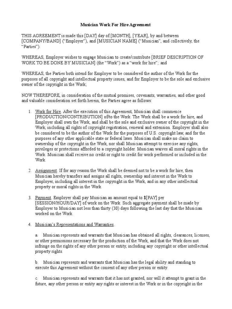 musician-work-for-hire-agreement-copyright-indemnity