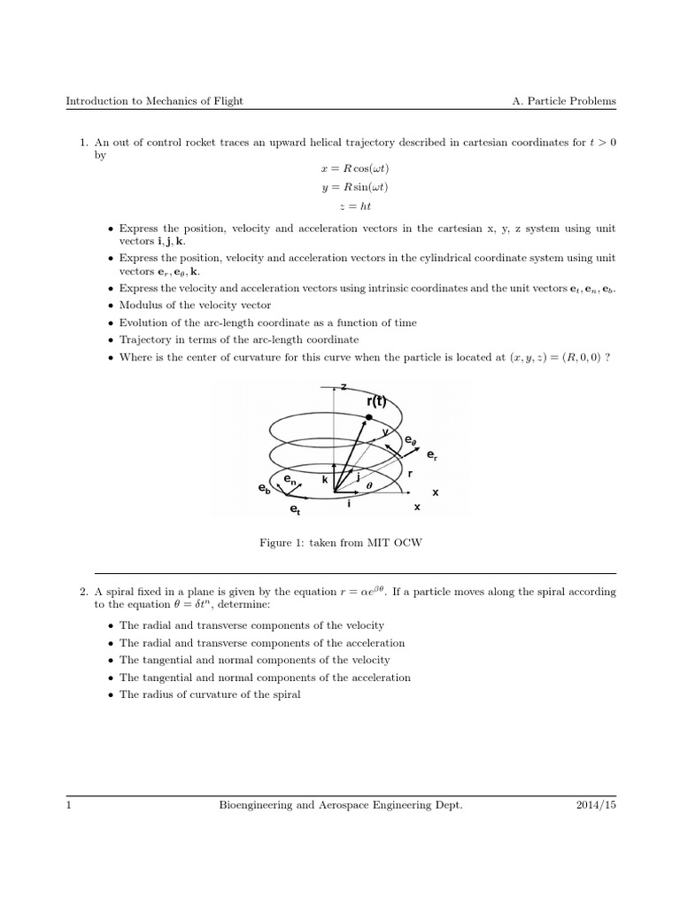 Mechanics of Flight: Particle Dynamics | PDF | Velocity | Acceleration