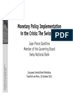 Monetary Policy Implementation in The Crisis The Swiss Case