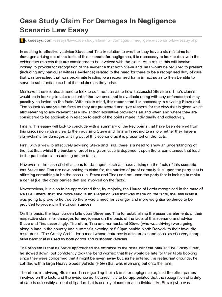 Essay on negligence image