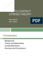 Hertz Contact Stress Theory: NG Han Pei KGY 130024