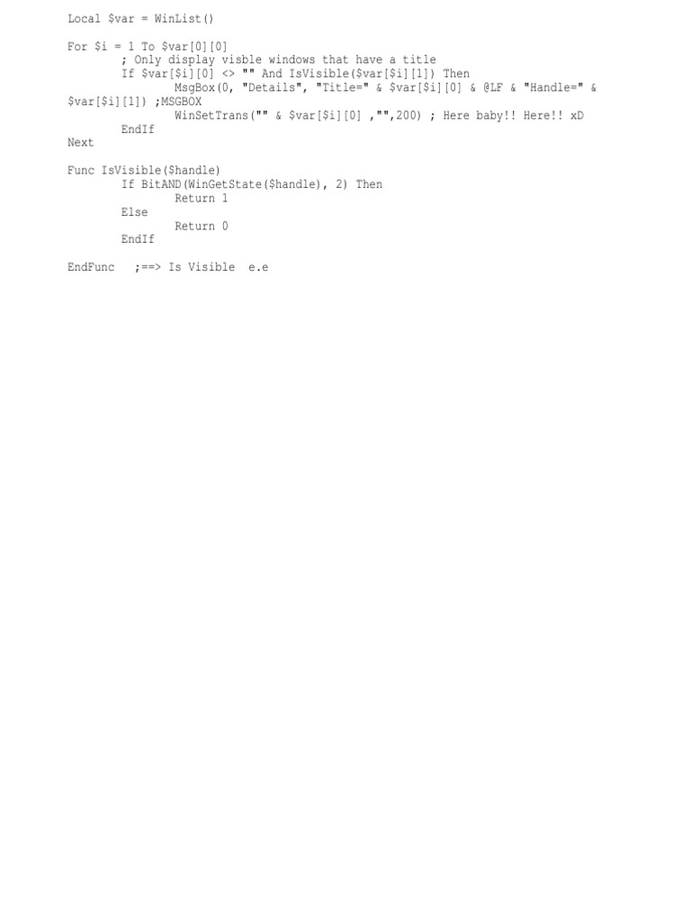 Transparent All Windows | PDF