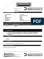 Farhan Khalil: Personal Bio Data