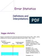 Weka Error Statistics: Definitions and Interpretations