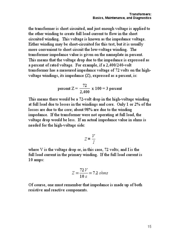 Transformer Basics and Diagnostics Guide | PDF | Science & Mathematics ...