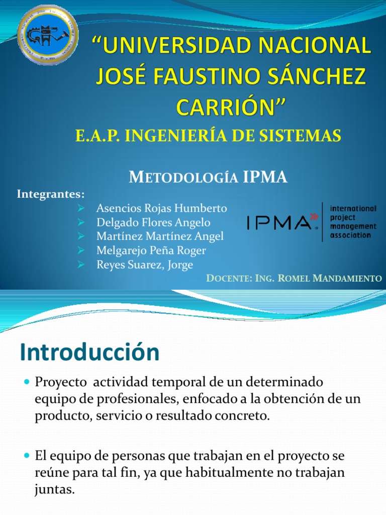 Metodología IPMA en Gestión de Proyectos | PDF | Gestión de proyectos ...