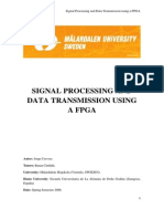 Signal Processing and Data Transmission Using A Fpga