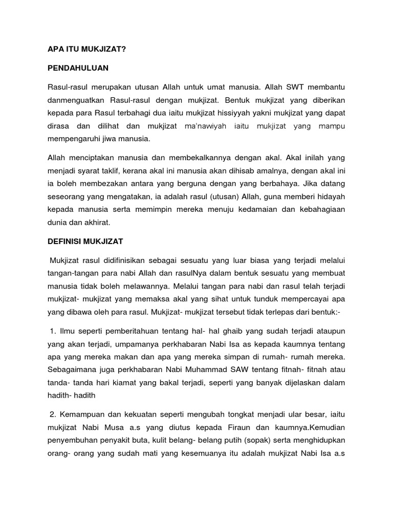 Mukjizat Pdf