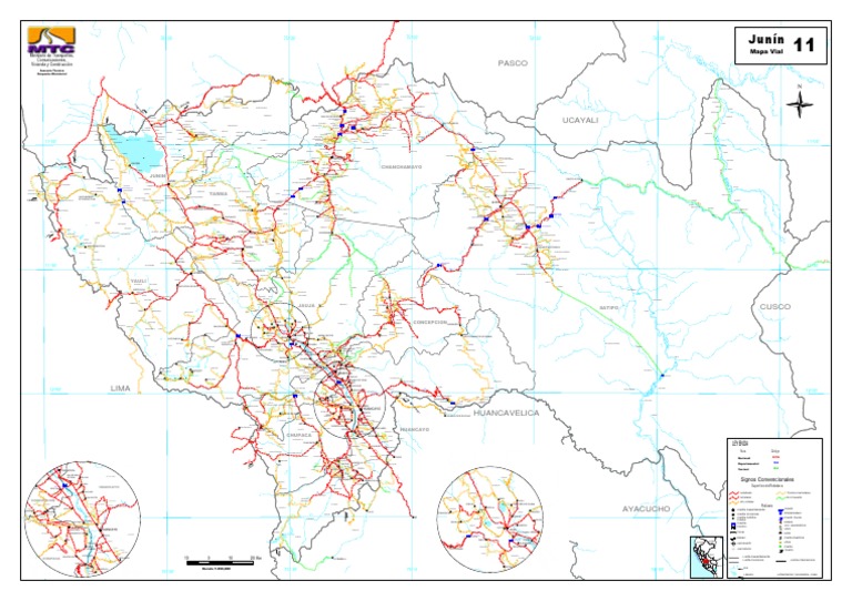 Mapa Vial de La Región Junin | PDF